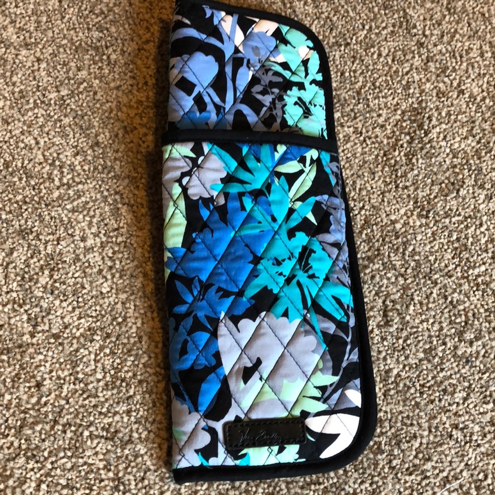 Vera Bradley blue flat iron/curling iron case NWOT